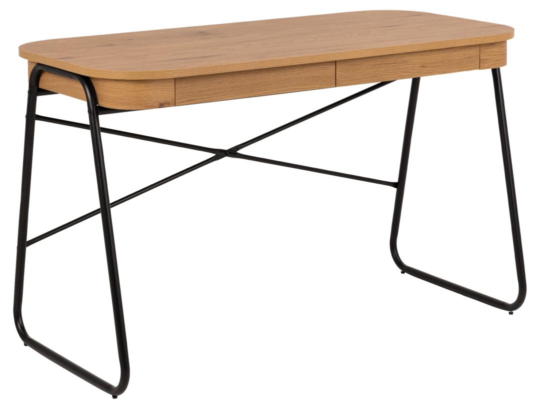 Act Nordic Blueton Skrivebord Skuffer Mat Vild Papir Sort Stål 120x60