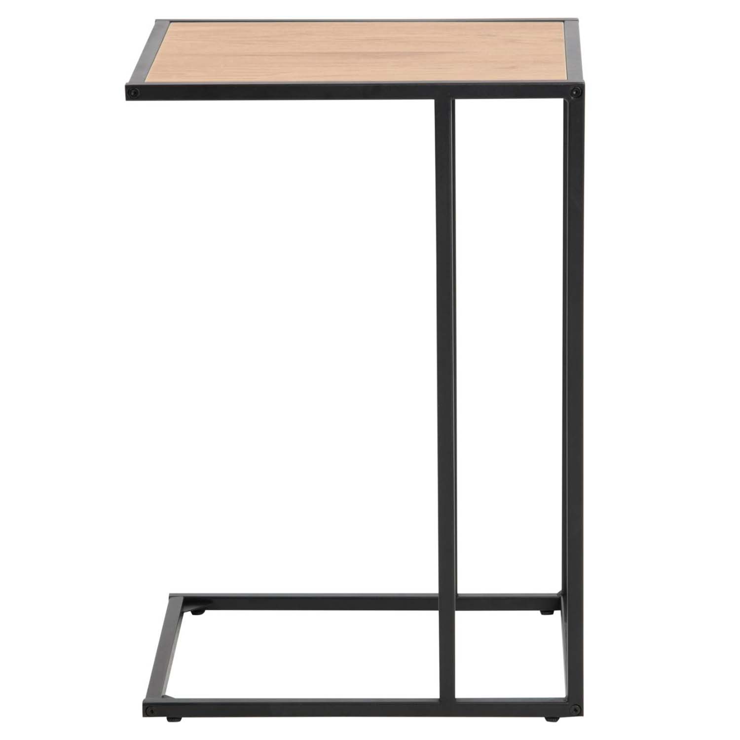Act Nordic Seaford Laptopbord Natur Papir Vildeg Sort Metal 43x35