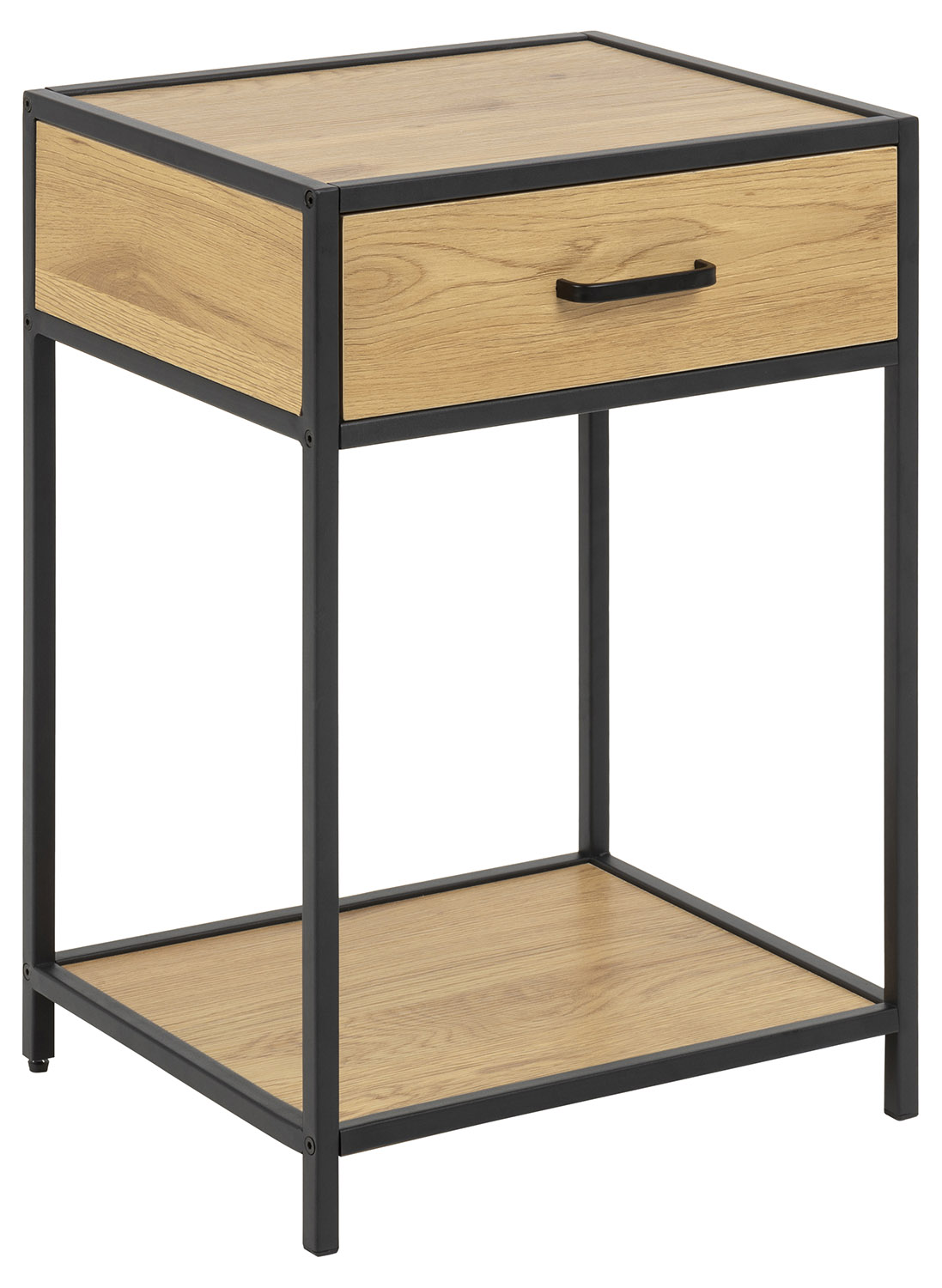 Act Nordic Seaford Natbord Natur Sort Papir Vildeg Metal Skuffe Hylde