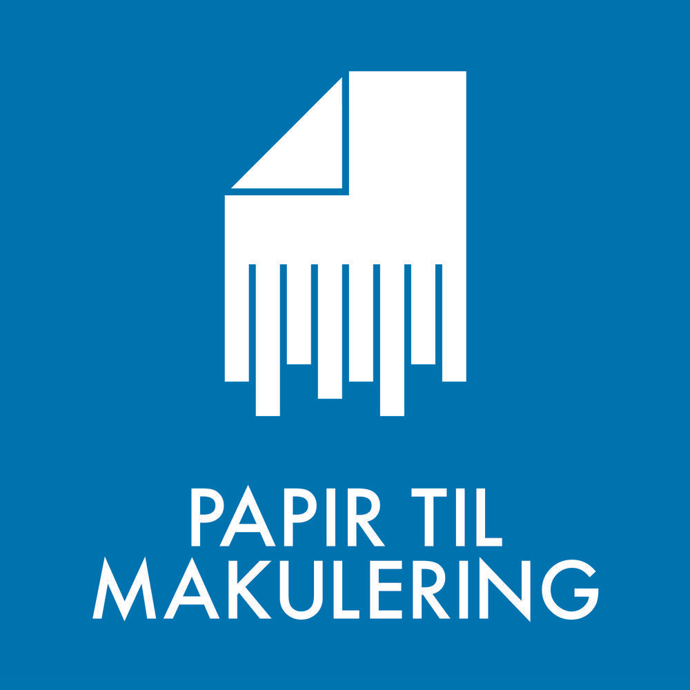 Affaldssortering Papir Til Makulering