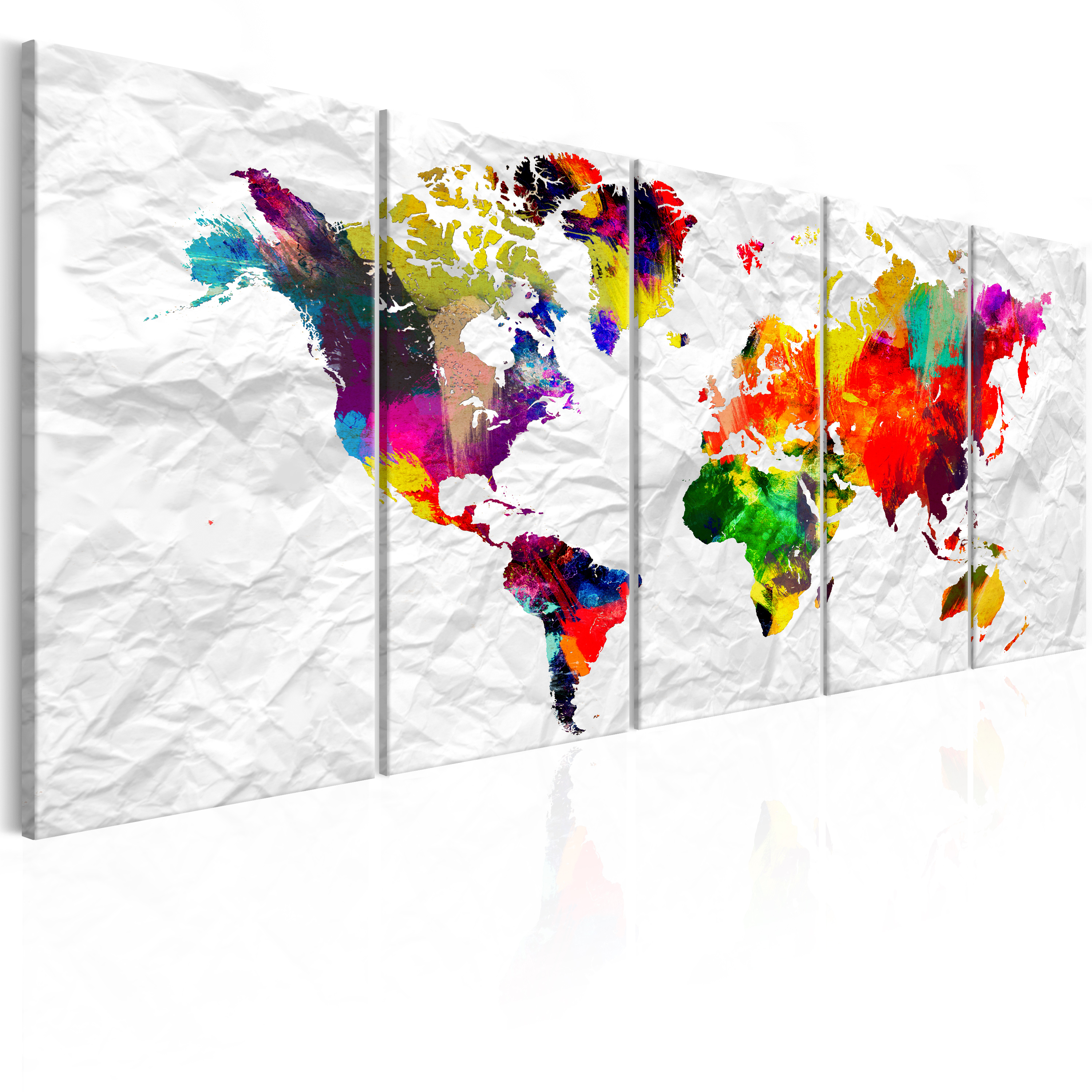 Artgeist Verdenskort Delt World Paper Flere Størrelser 200x80