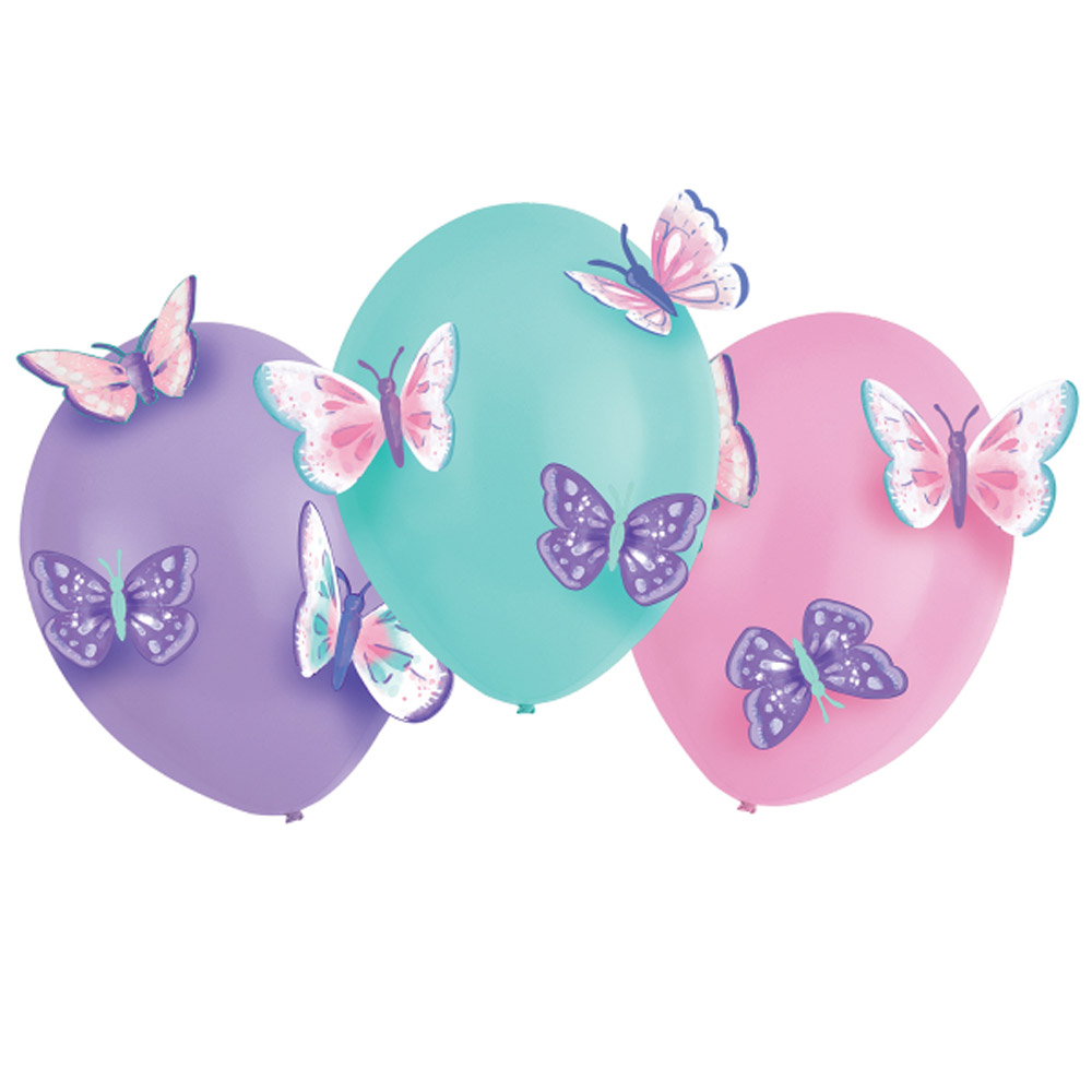 Ballonkit Med Latexballoner Sommerfugle Papir