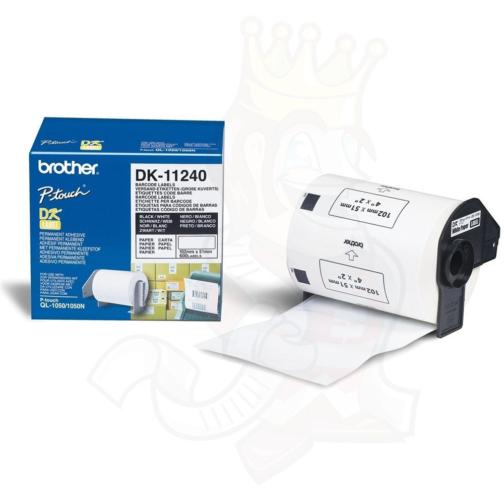 Bar Code Labels 102x51 White Paper 600