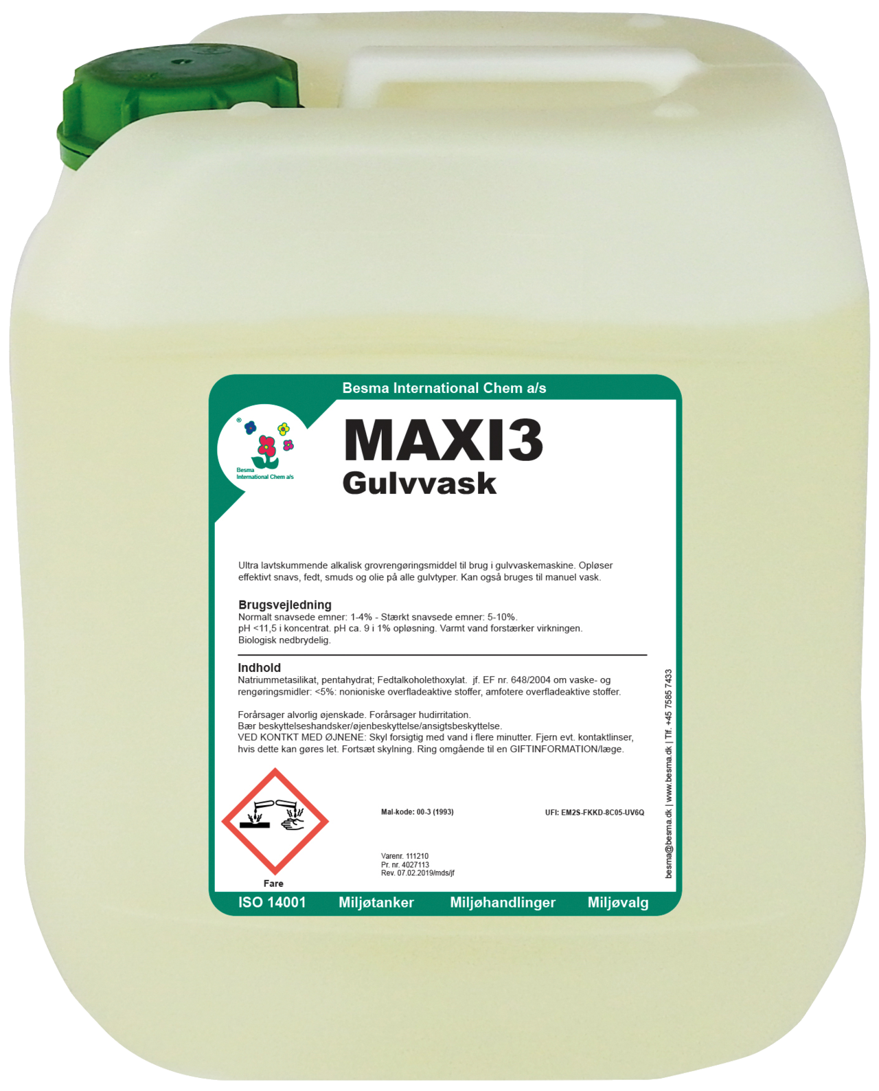 Besma Maxi3 Gulvvask 20l