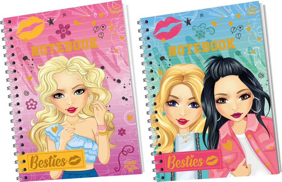 Besties Notesbog 120 Sider Linjeret Assorteret