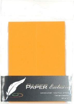 Bordkort Blanke Orange Tekstureret 10x7 Stk