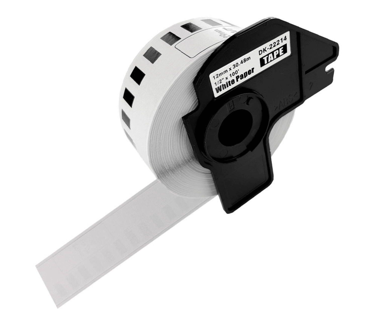 Brother Dk22214 Rulle Kontinuerlig Papir Etiketter 12mm Meter Kompatibel Dk22214
