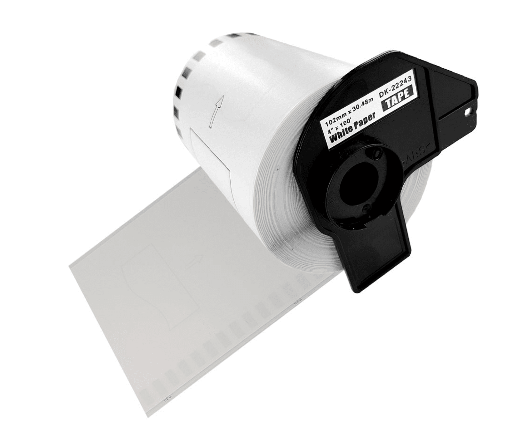 Brother Dk22243 Rulle Kontinuerlig Papir Etiketter 102mm Meter Kompatibel Dk22243