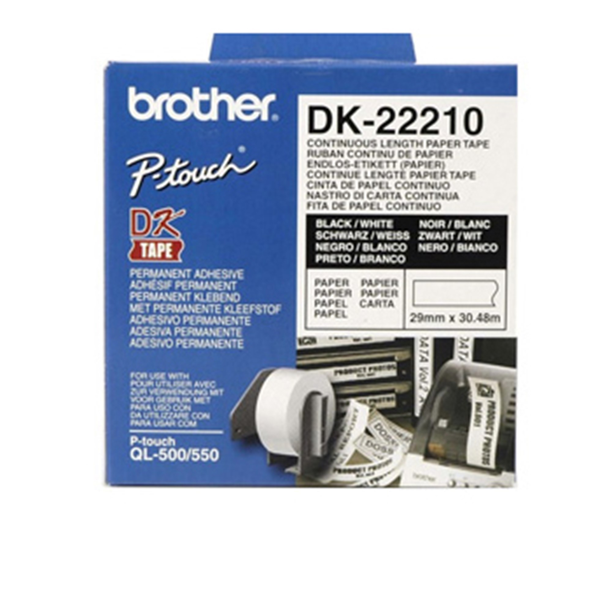 Brother Labels 29mmx30 48m White Paper