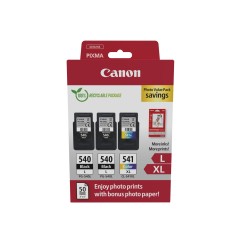 Canon 540l 541xl Photo Paper Value Pack Sort Farve Cyan Magenta Gul Blækpatron Papirsæt