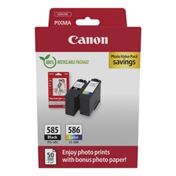 Canon Value Pack 585 586  Paper