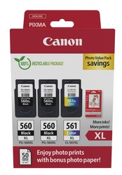 Canon 560xl 561xl Sort Farve  Papir Original