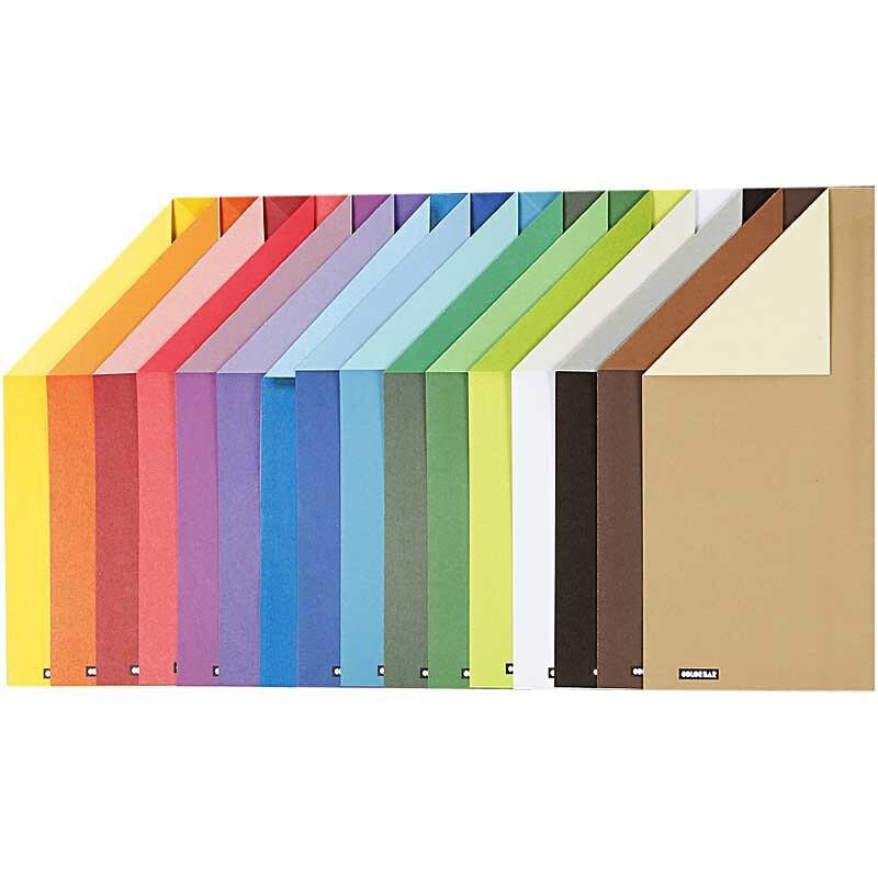 Color Bar Rivepapir 100 Ensfarvet Papir 16ass Ark