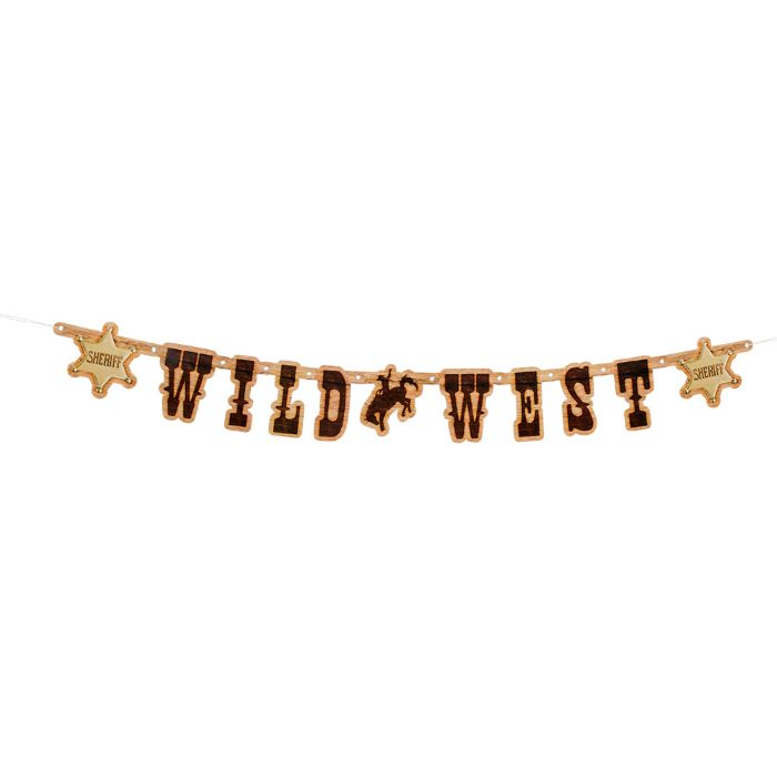 Cowboy Vilde Vesten Papir Guirlande 110