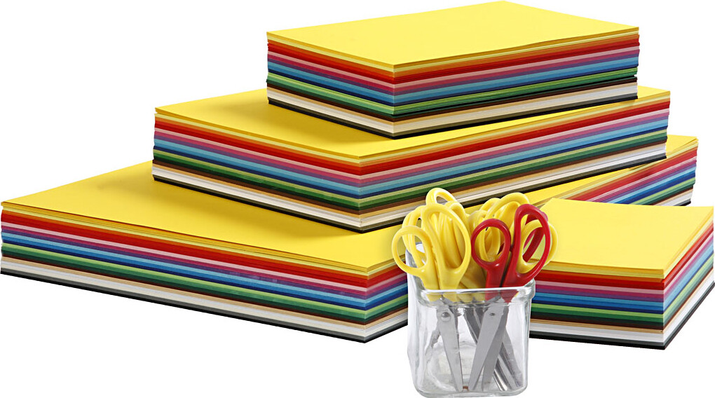 Creativ Karton Børnesakse 180 Assorterede Farver