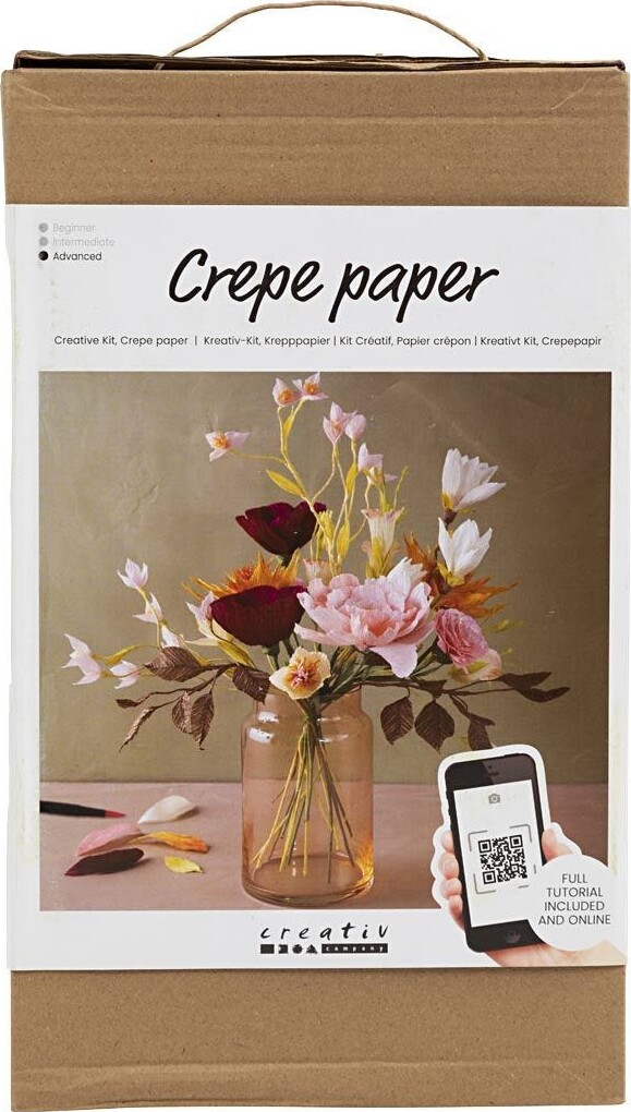 Crepepapir Blomster Diy Kit Avanceret