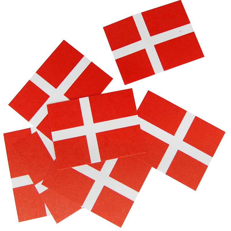 Dannebrog Strøflag Papir 150 Stk