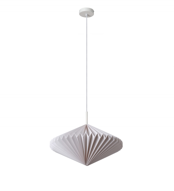 Decor Paper Lantern Diamond Pendel Hvid