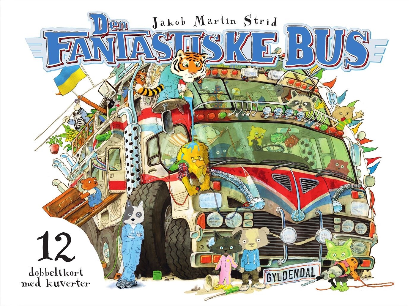 Den Fantastiske Bus Postkort Stk