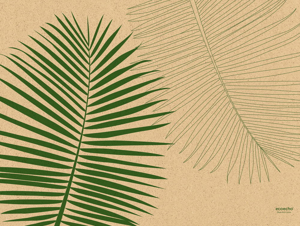 Duni Papir Dækkeserviet 30x40 Leaf 1000 Stk 187005