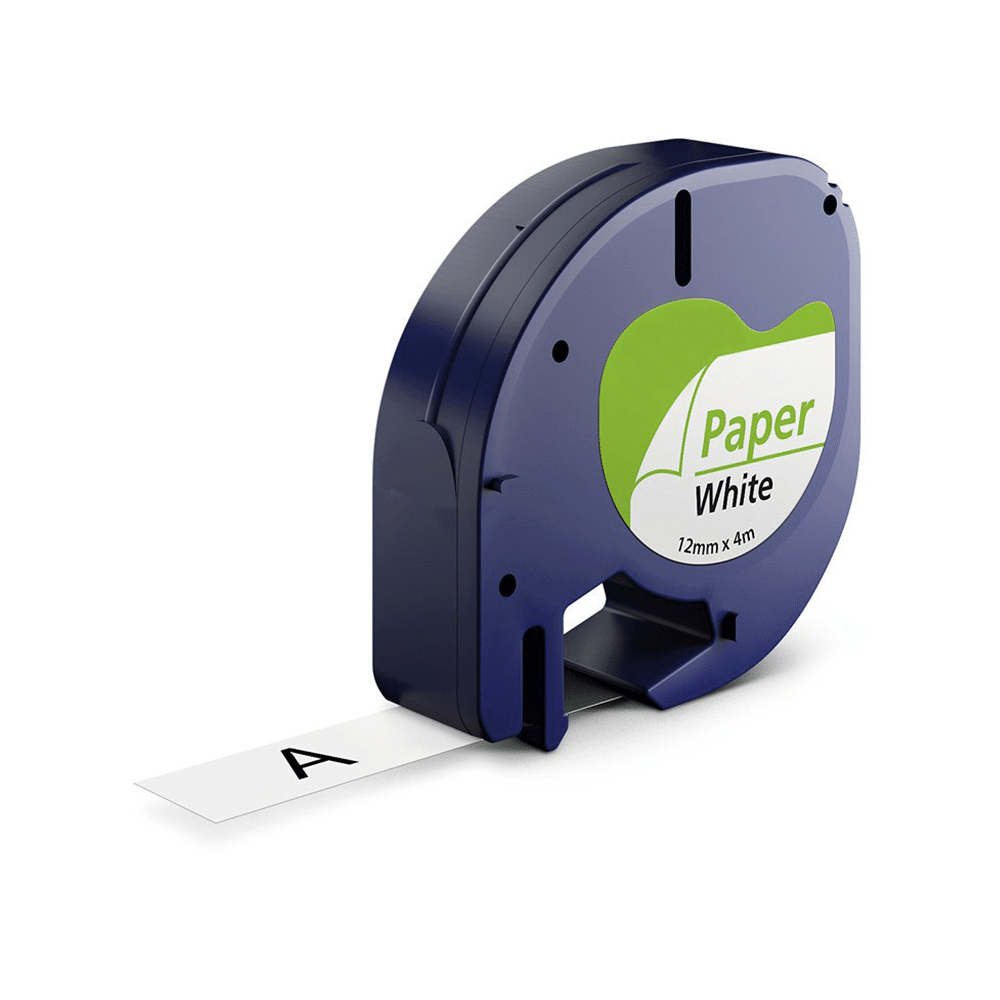 Dymo 91200  91220 Sort Hvid Papir Tape Kompatibel S0721510