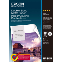 Epson Double Sided Matte Paper Papir 210 297 50ark C13s041569