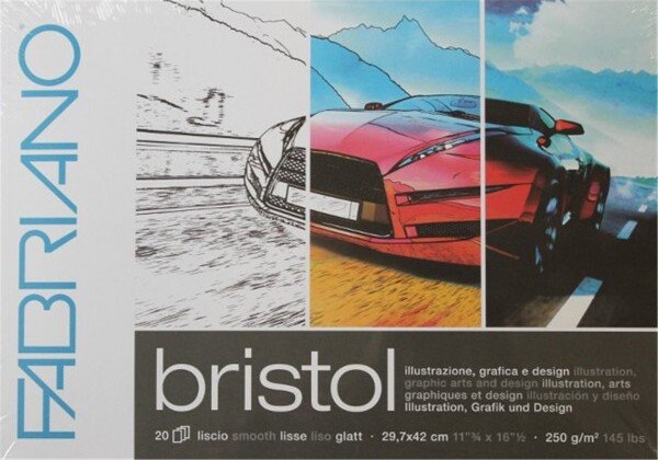 Fabriano Papir Bristol Sider