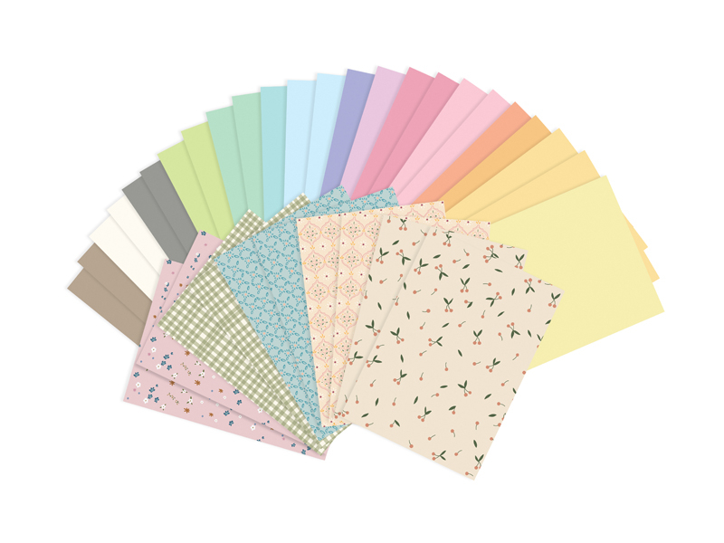 Farvet Kreativ Papir Powder Mix Ark