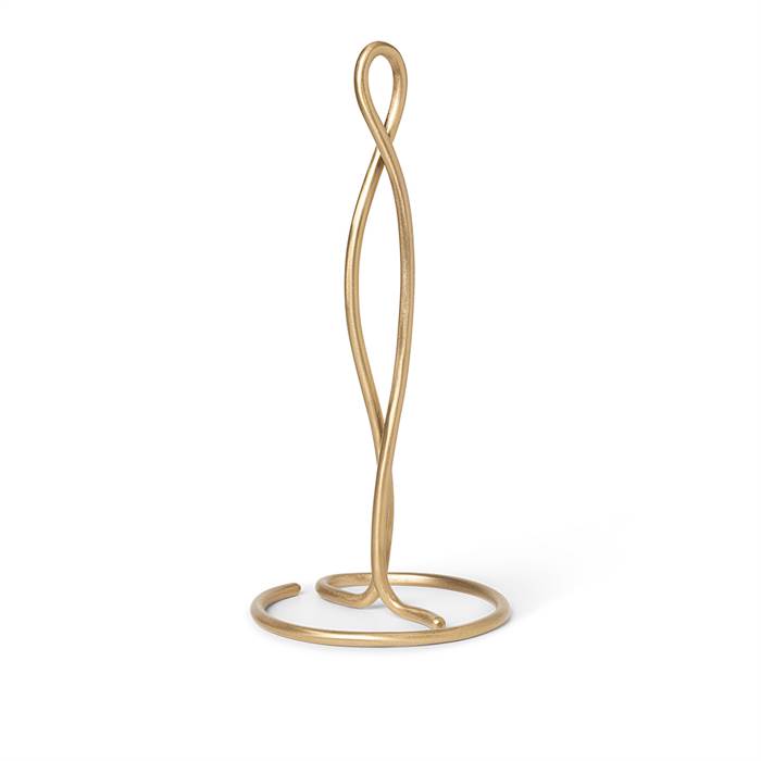 Ferm Living Curvature Paper Towel Holder Brass : Erling Christensen Møbler
