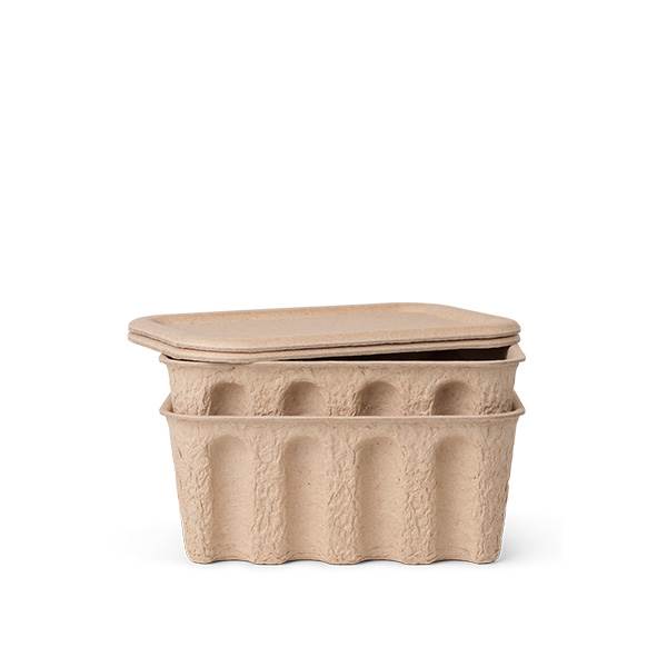 Ferm Living Paper Pulp Box Set Brown : Erling Christensen Møbler