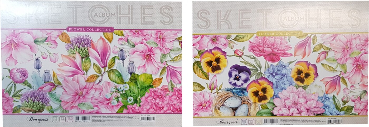 Fresh Skitseblok 140 Blomster Assorteret