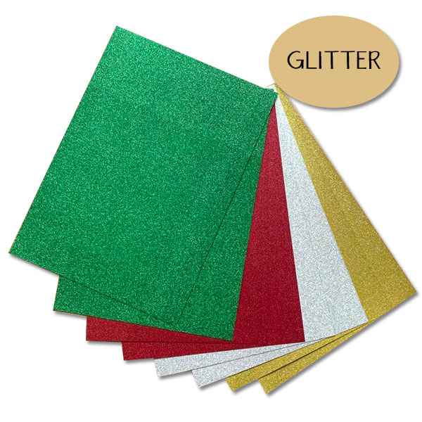 Glitter Karton 230 Pakke Stk