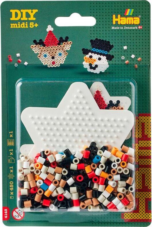 Hama 4143 Lille Stjerne 450 Diy Midi Perler  Plade  Papir