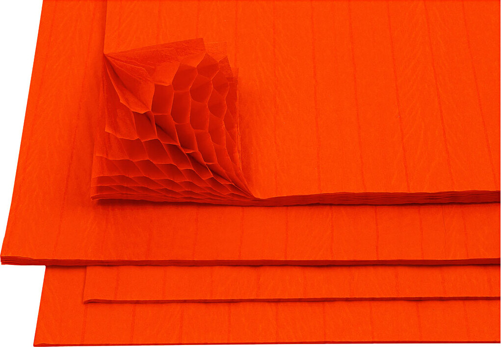 Harmonikapapir 28x17 Orange Ark
