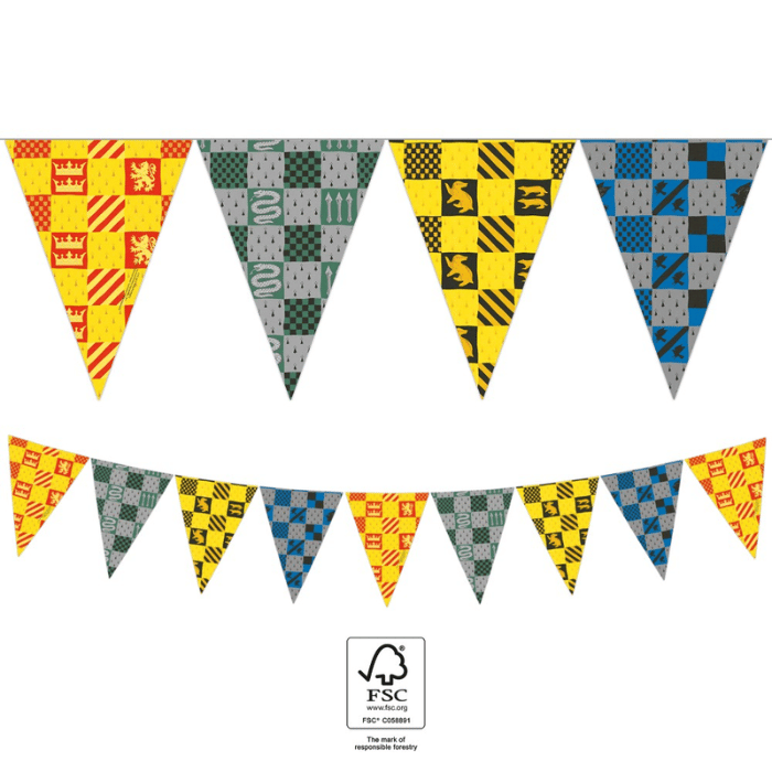 Harry Potter Flagguirlande Papir Meter
