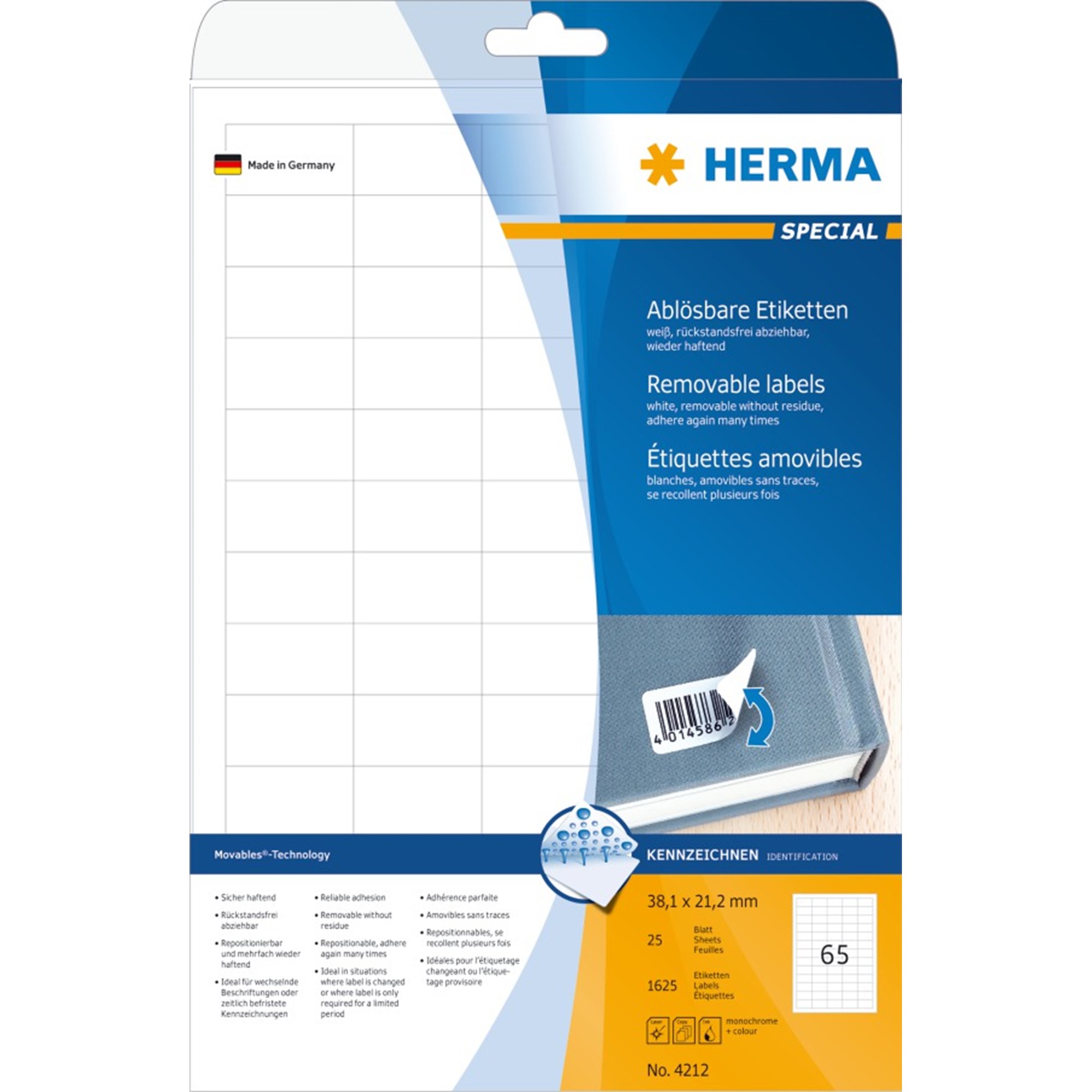 Herma Etiket Aftagelig 1x21 21625