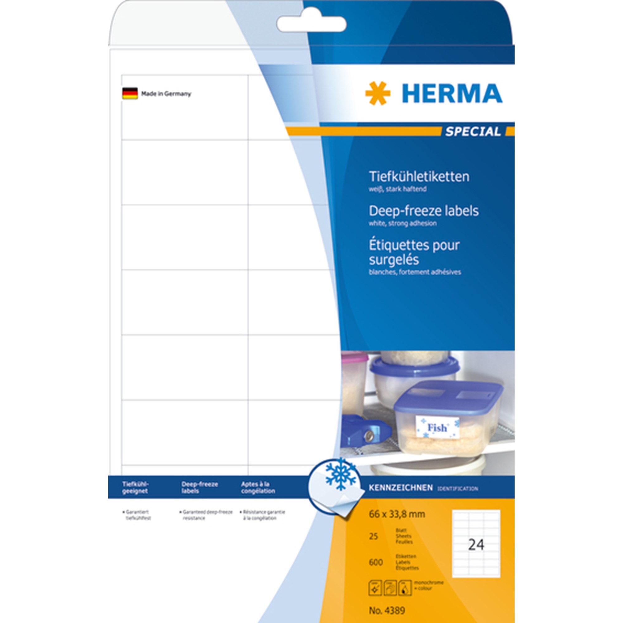 Herma Etiket Fryse 66x33 600