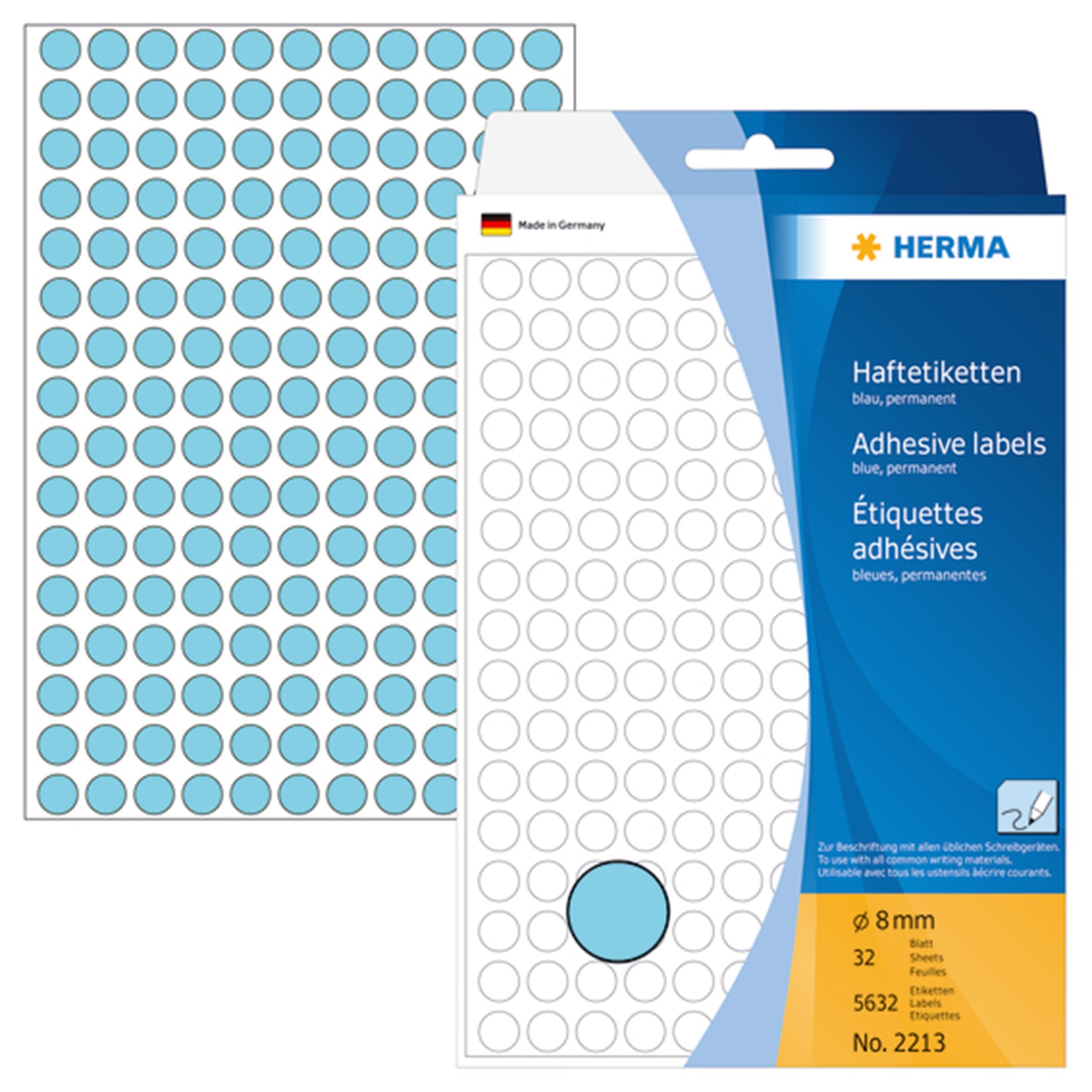 Herma Etiket Manuel Blå 5632