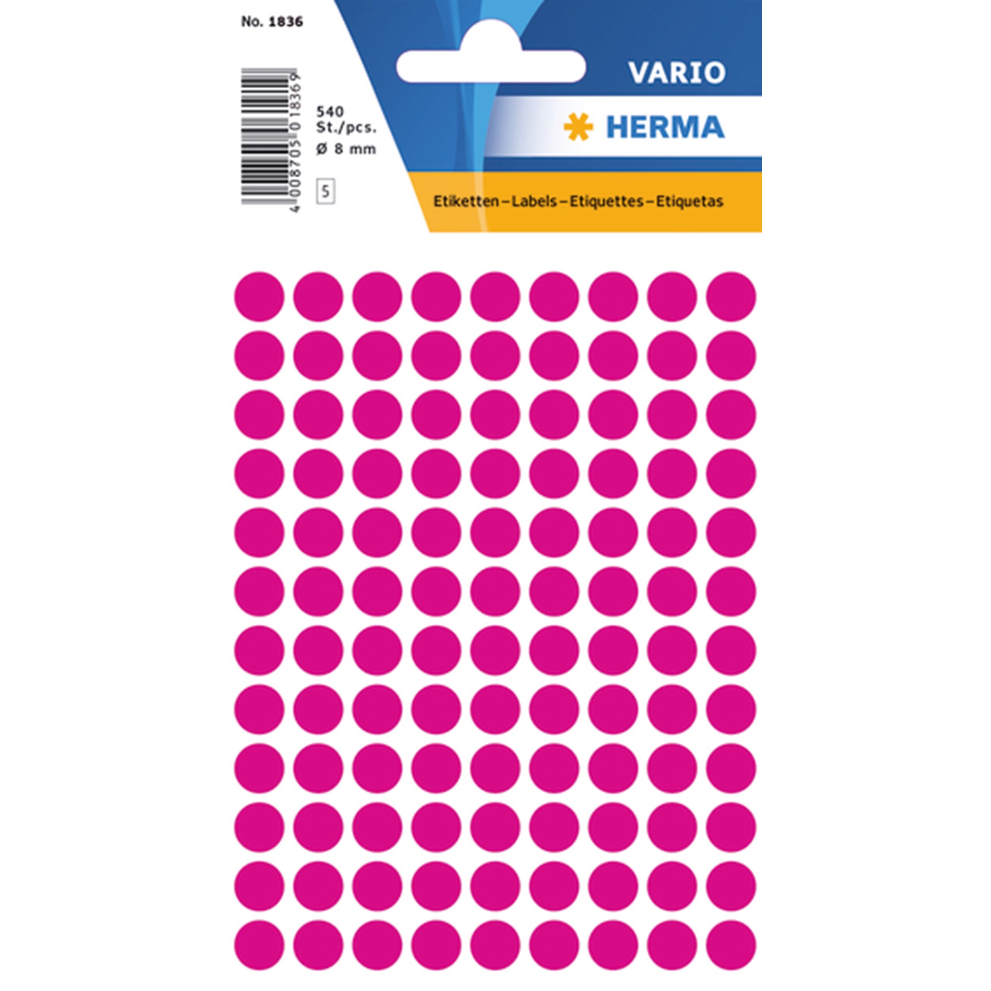 Herma Etiket Manuel Pink 540