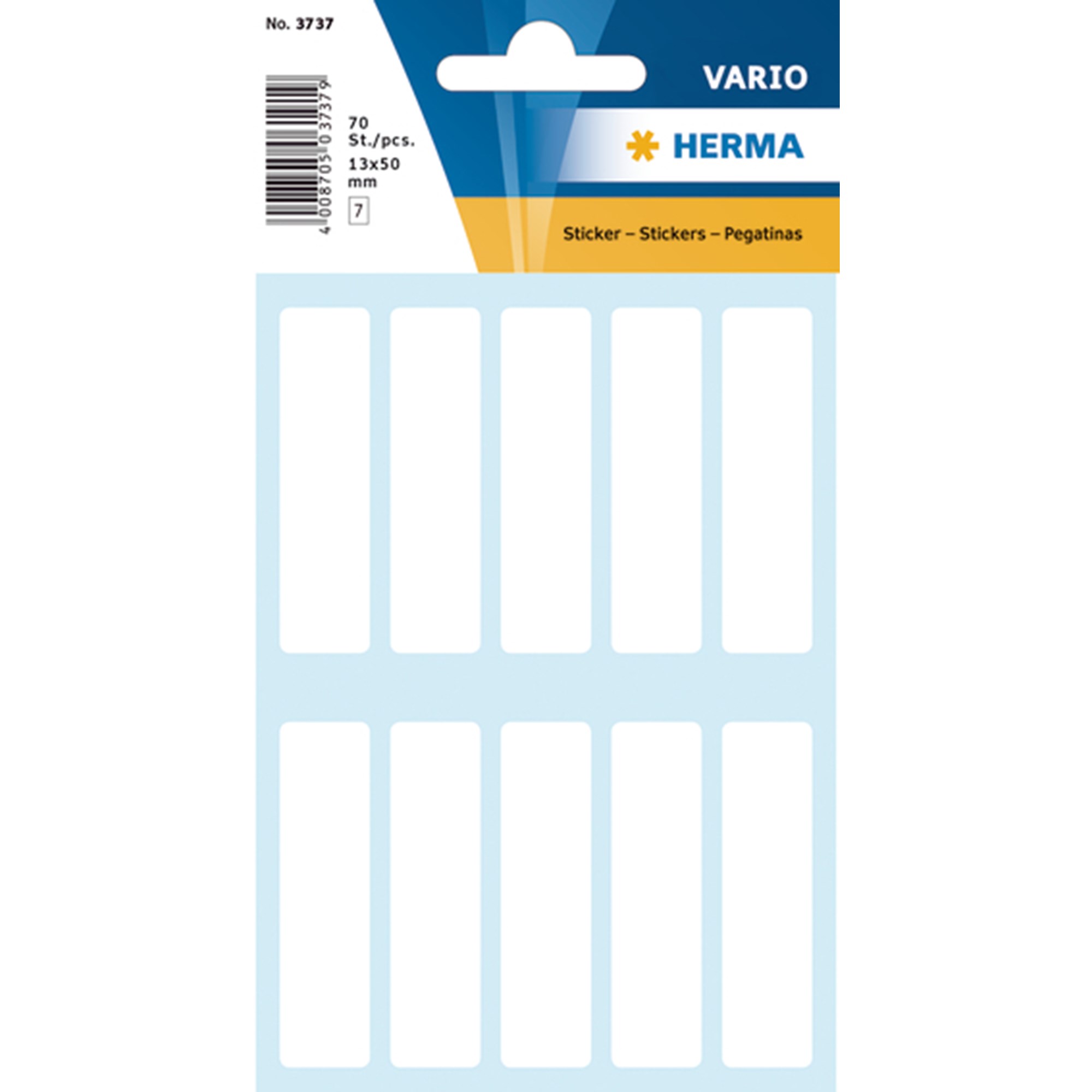 Herma Etiket Manuel 13x50 Hvid