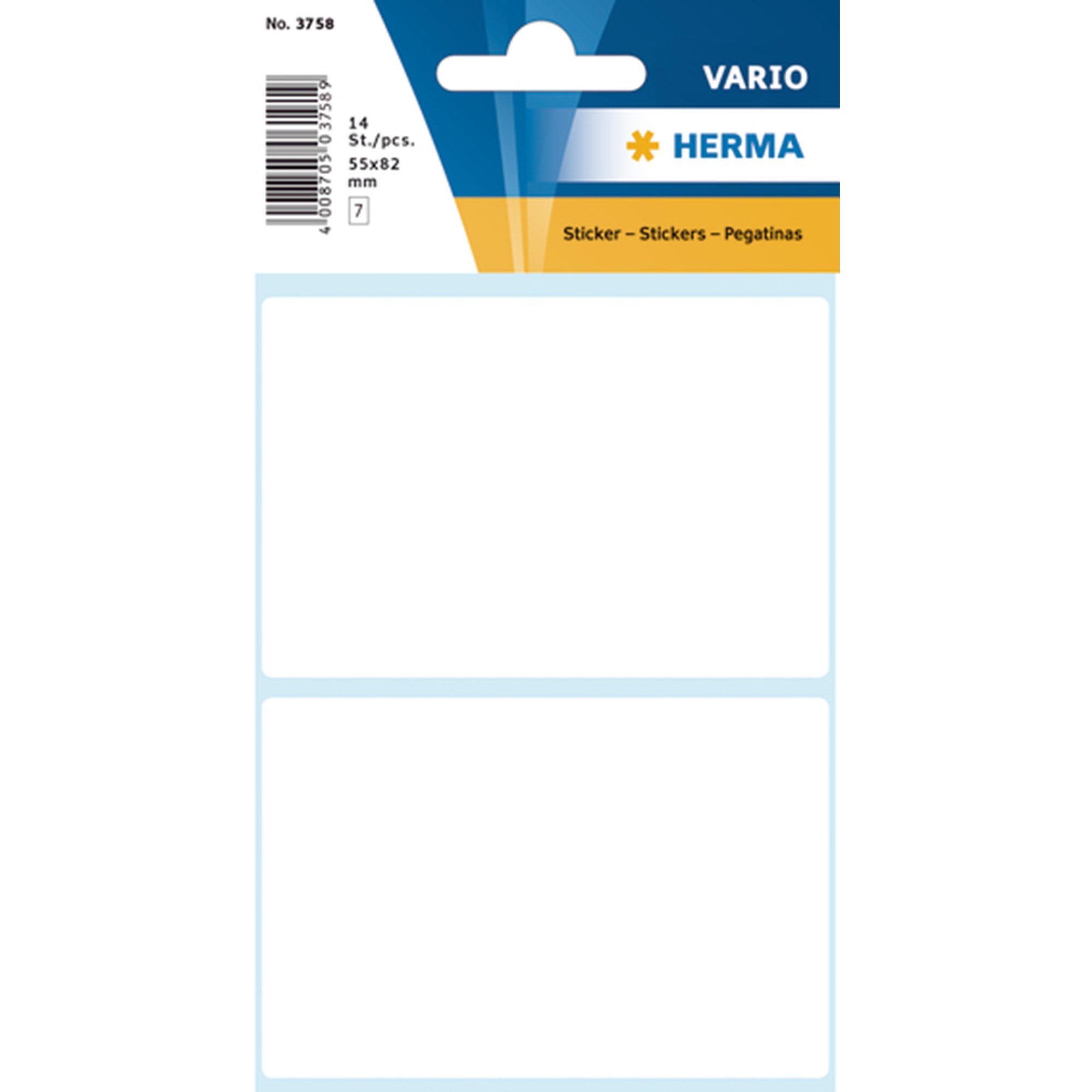 Herma Etiket Manuel 55x82 Hvid