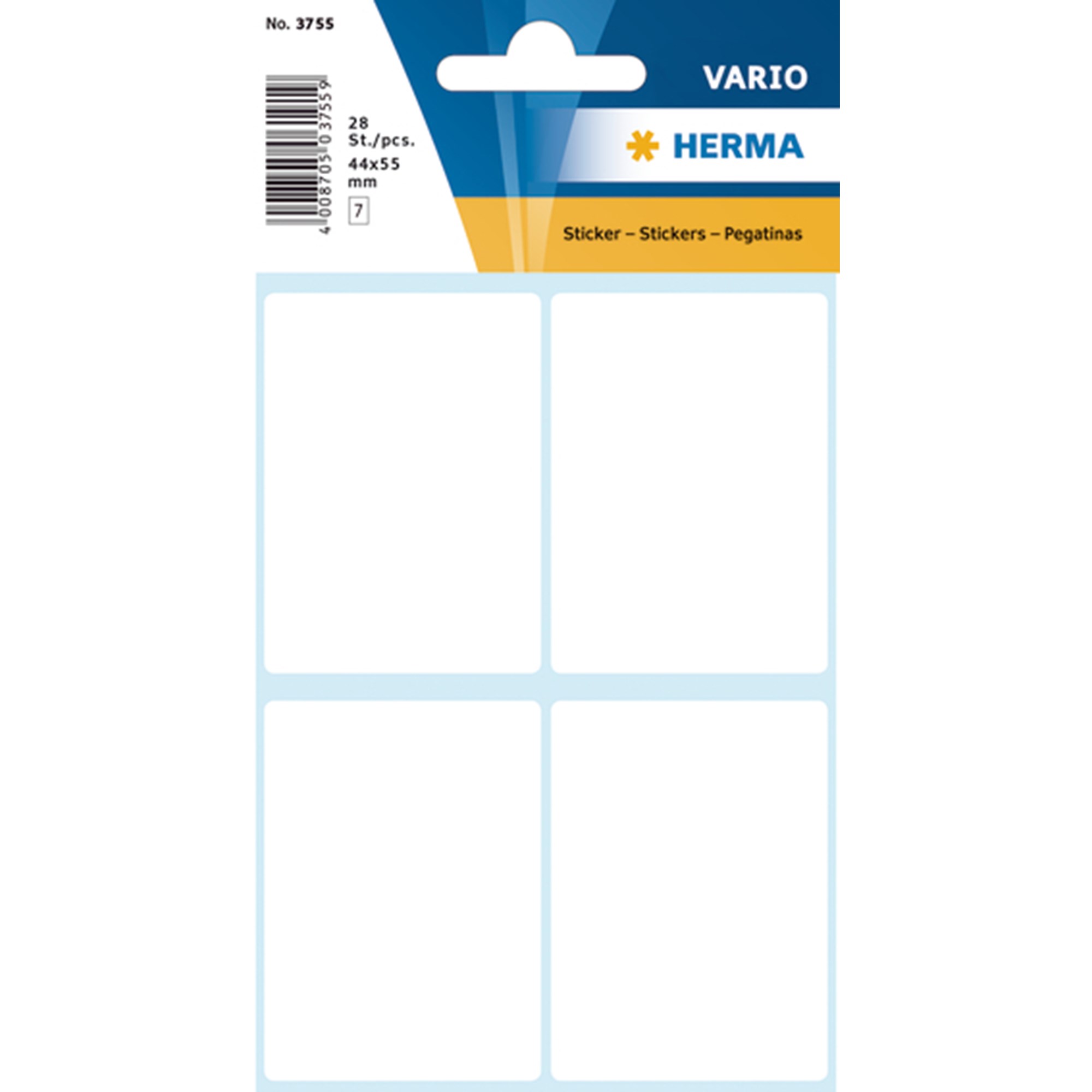 Herma Etiket Manuel 40x55 Hvid