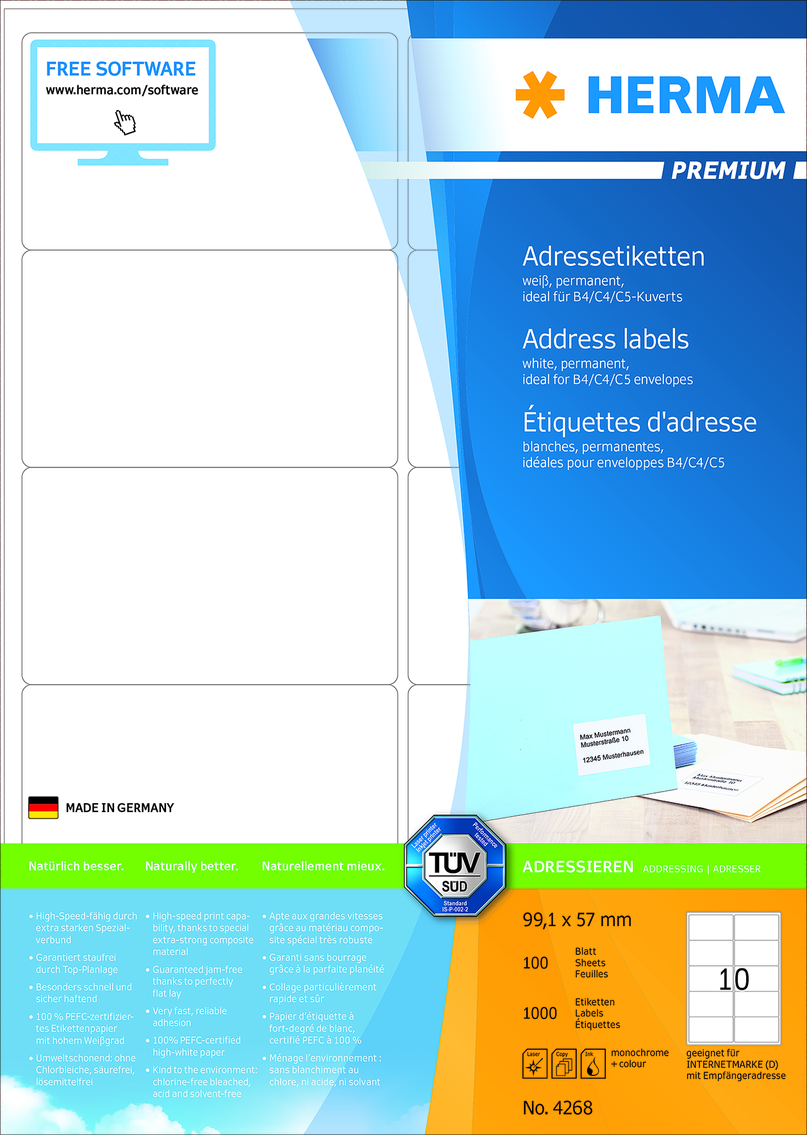 Herma Etiket Premium 1x57 1000