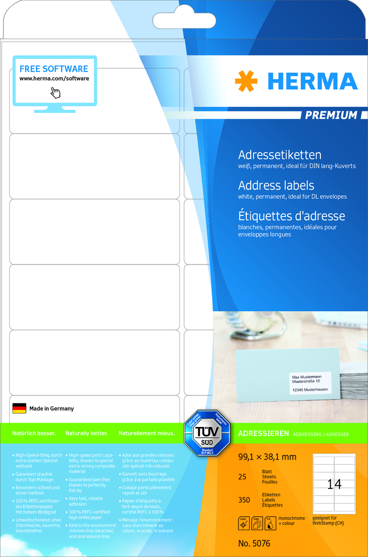 Herma Etiket Premium 1x38 350