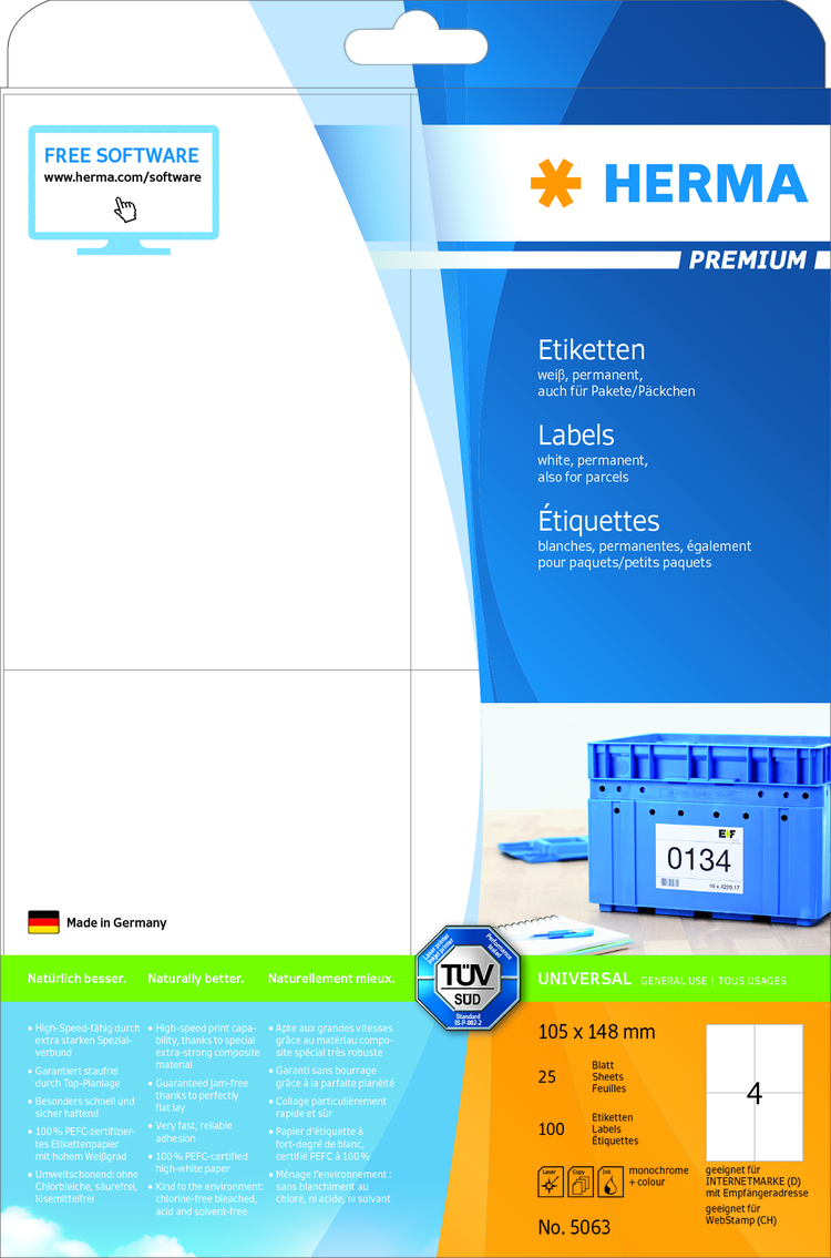 Herma Etiket Premium 105x148 100
