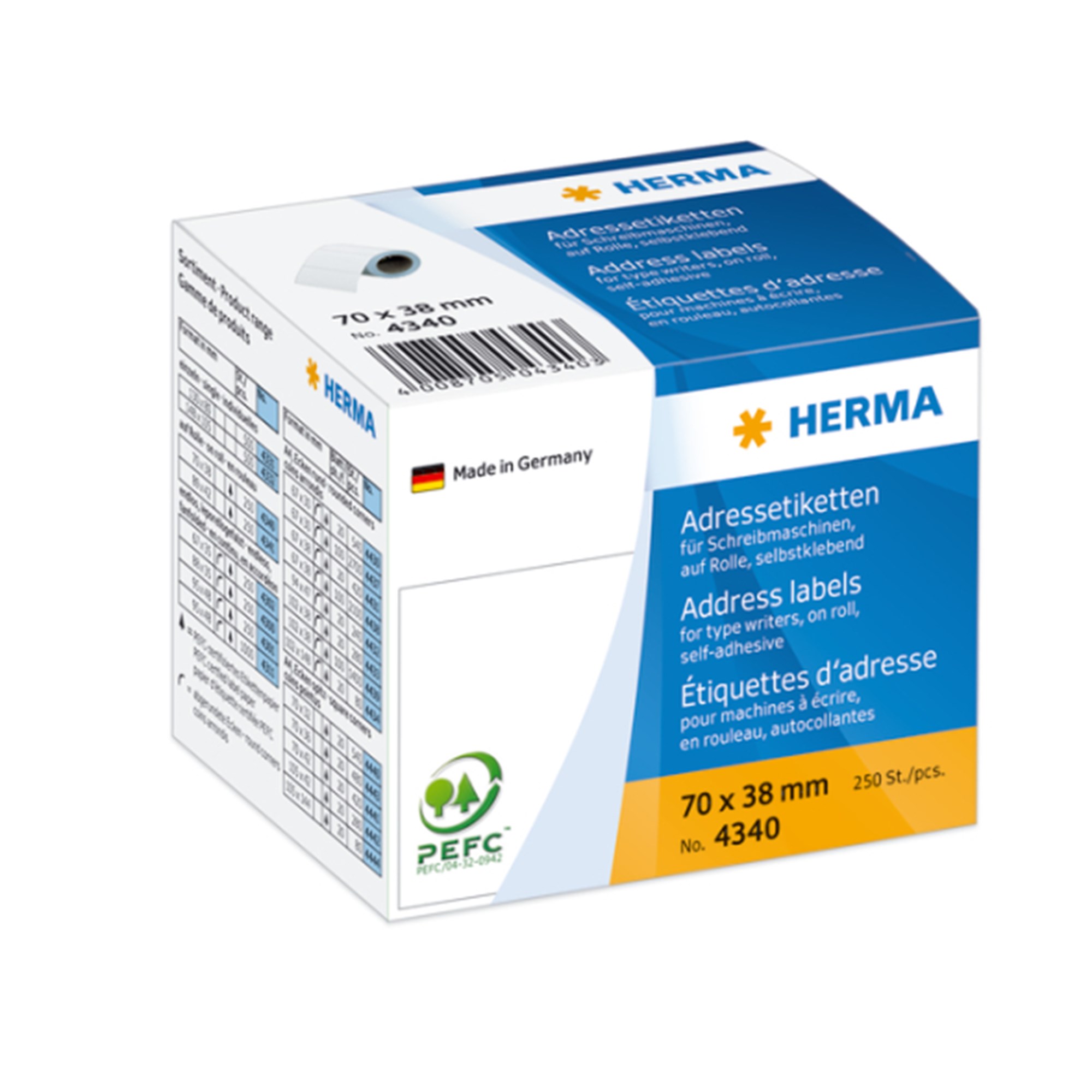 Herma Etiket Rulle Adresse 70x38 250
