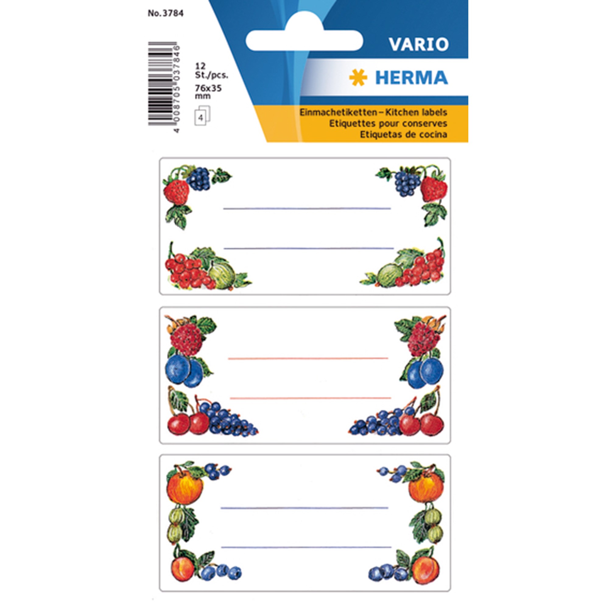 Herma Stickers Med Bær Ark