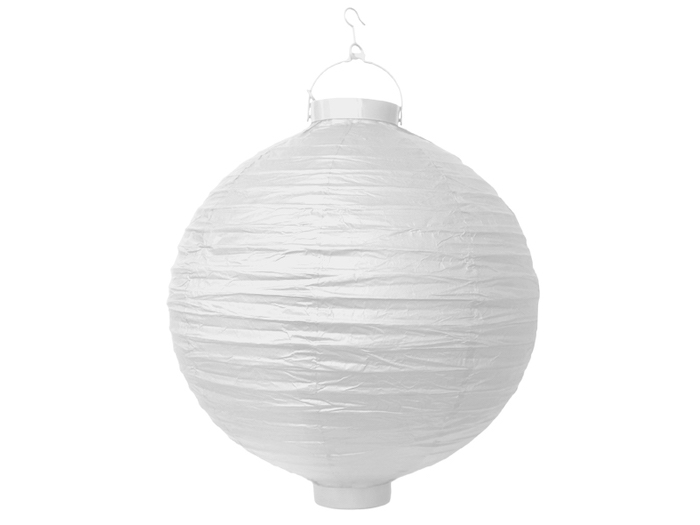 Hvid Led Papir Lanterne