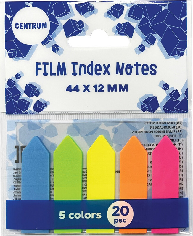 Indeksfaner Neonfarver Assorterede Centrum