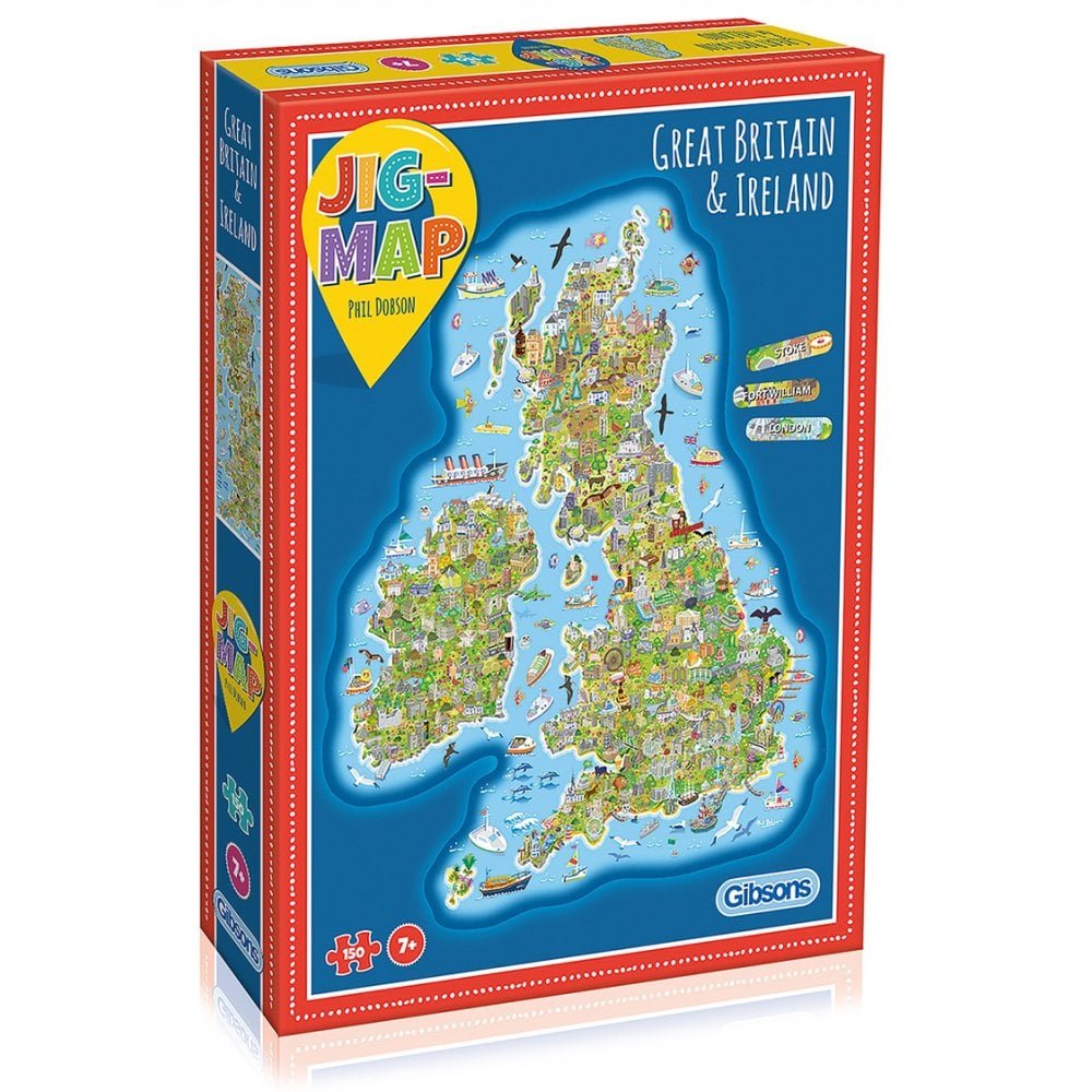 Jigmap Great Britain   Ireland 150 Brikker